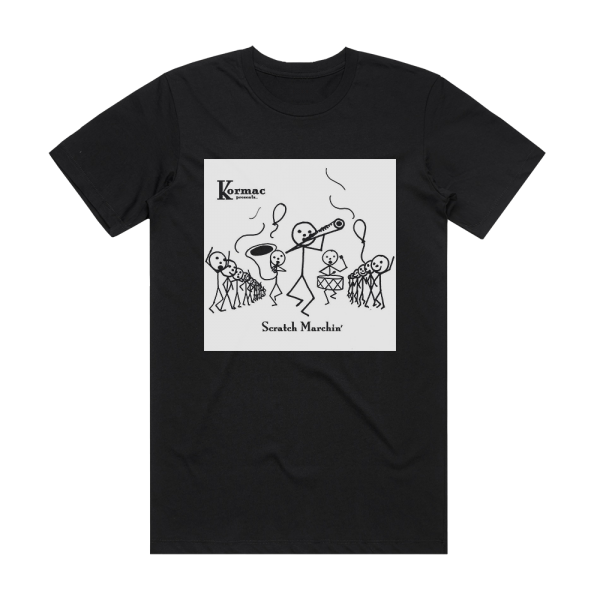 Kormac Scratch Marchin Album Cover T-Shirt Black