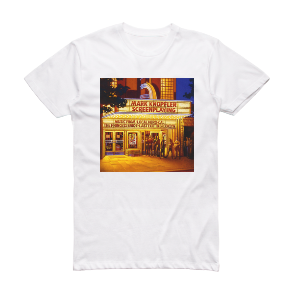 Mark Knopfler Screenplaying Album Cover T-Shirt White