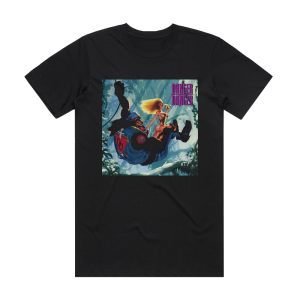 Danger Danger Screw It Album Cover T-Shirt Black