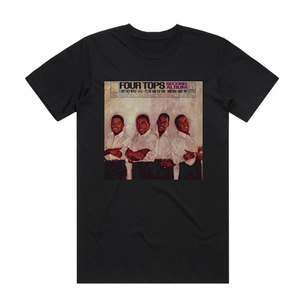 Four Tops Second Album Album Cover T-Shirt Black