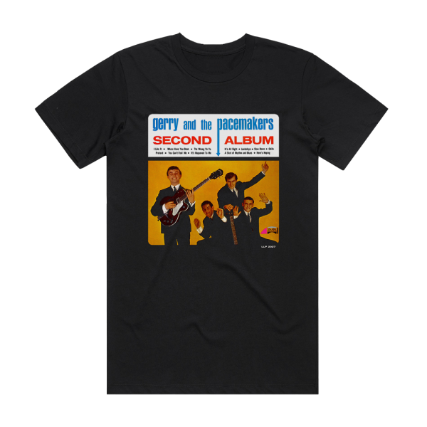 Gerry and The Pacemakers Second Album Album Cover T-Shirt Black