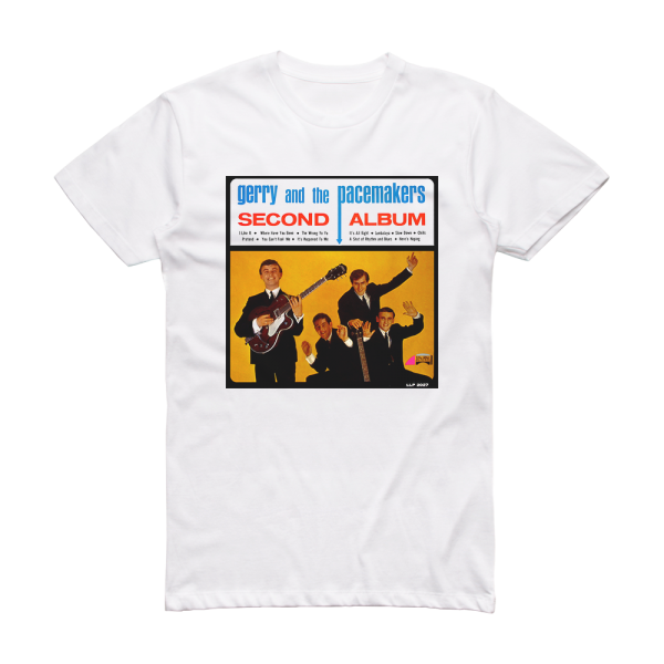 Gerry and The Pacemakers Second Album Album Cover T-Shirt White