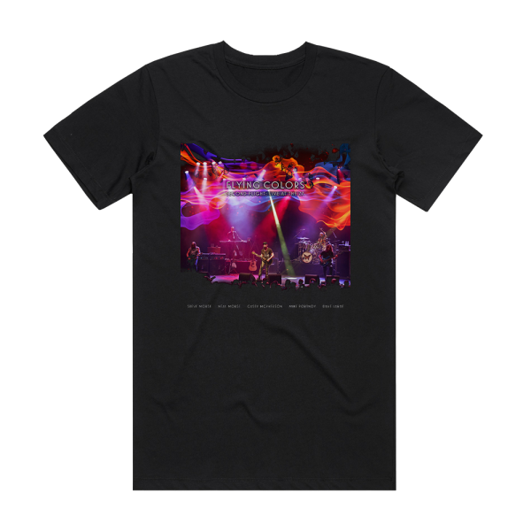 Flying Colors Second Flight Live At The Z7 Album Cover T-Shirt Black
