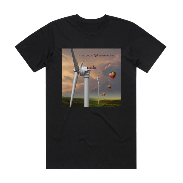 Flying Colors Second Nature Album Cover T-Shirt Black