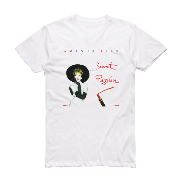 Amanda Lear Secret Passion Album Cover T-Shirt White