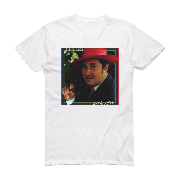 Neil Sedaka Sedakas Back Album Cover T-Shirt White