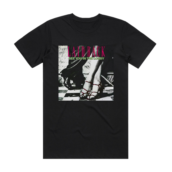 Laid Back See You In The Lobby Album Cover T-Shirt Black