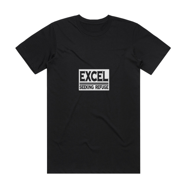 Excel Seeking Refuge 2 Album Cover T-Shirt Black