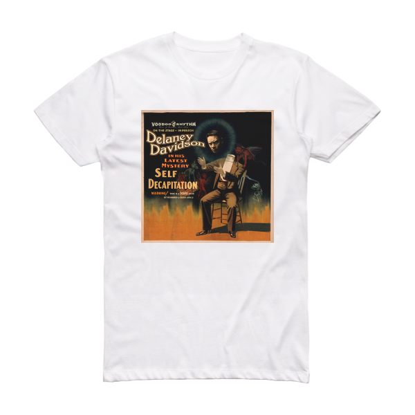 Delaney Davidson Self Decapitation Album Cover T-Shirt White