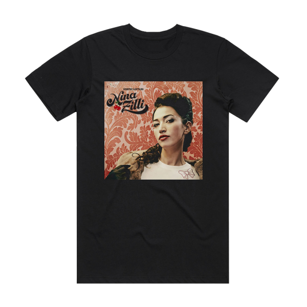 Nina Zilli Sempre Lontano Album Cover T-Shirt Black