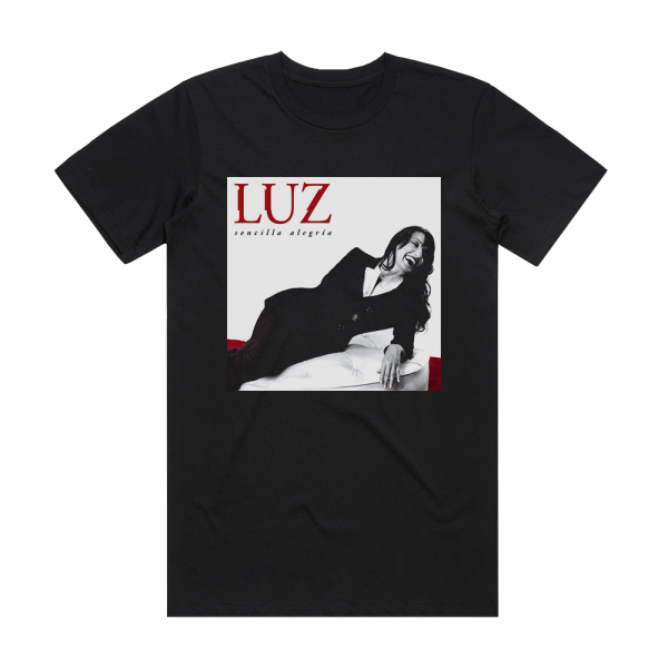 Luz Casal Sencilla Alegra Album Cover T-Shirt Black