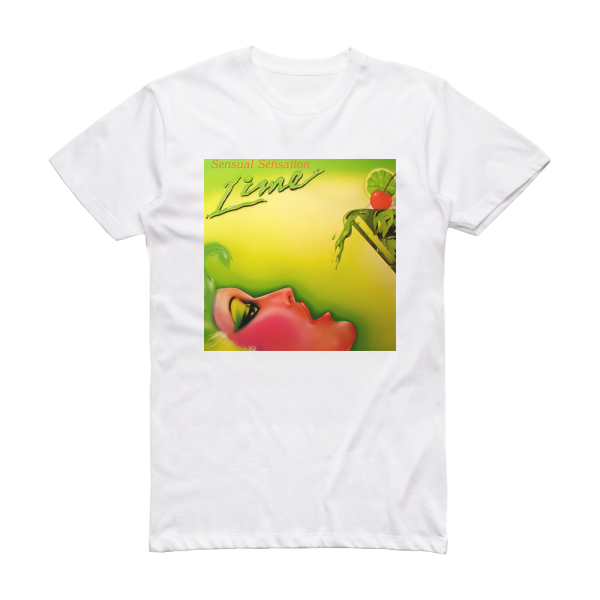 Lime Sensual Sensation Album Cover T-Shirt White