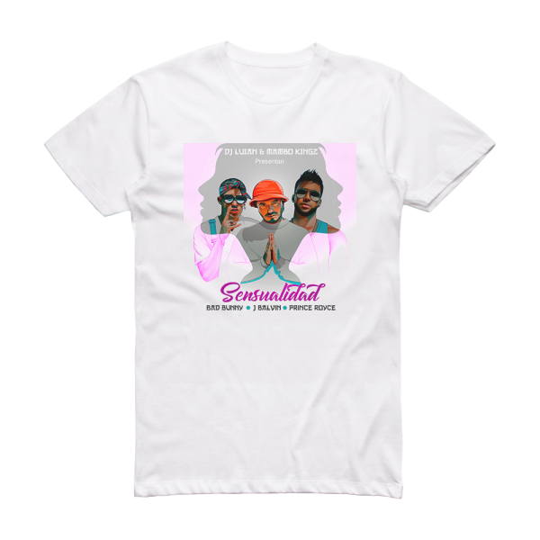 Bad Bunny Sensualidad Album Cover T-Shirt White