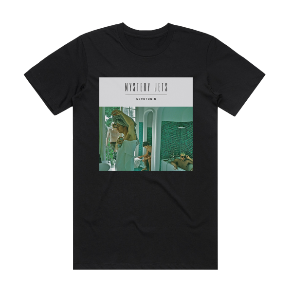 Mystery Jets Serotonin Album Cover T-Shirt Black