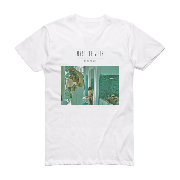 Mystery Jets Serotonin Album Cover T-Shirt White