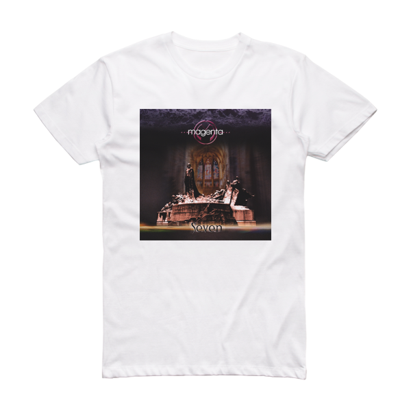 Magenta Seven Album Cover T-Shirt White