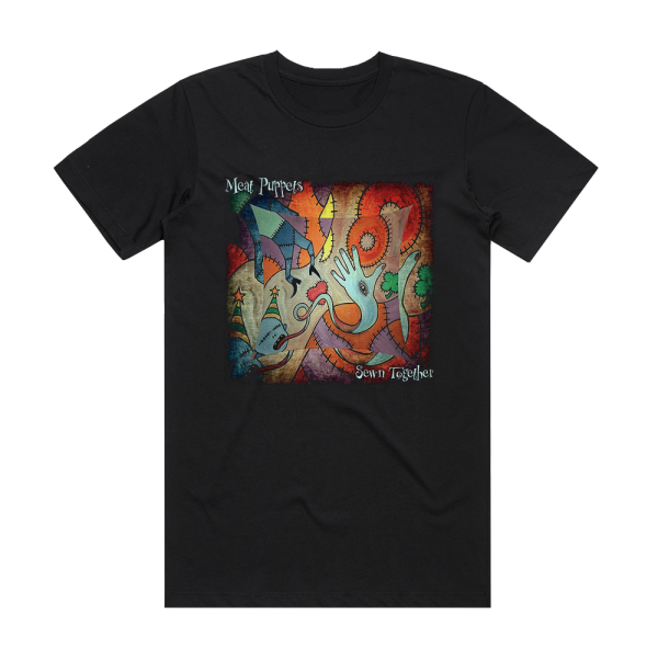 Meat Puppets Sewn Together Album Cover T-Shirt Black