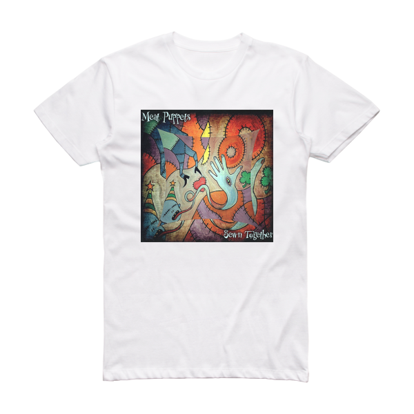 Meat Puppets Sewn Together Album Cover T-Shirt White