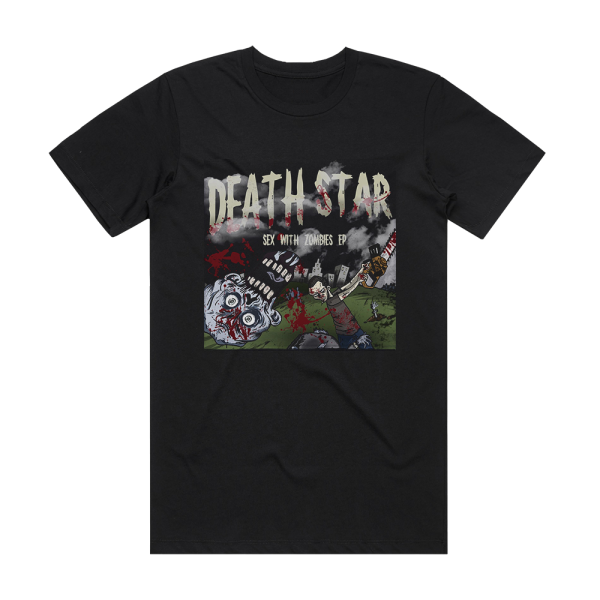 Death Star Sex With Zombies Ep Album Cover T-Shirt Black