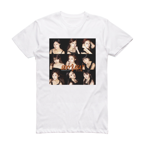 Morning Musume Sexy 8 Beat Album Cover T-Shirt White