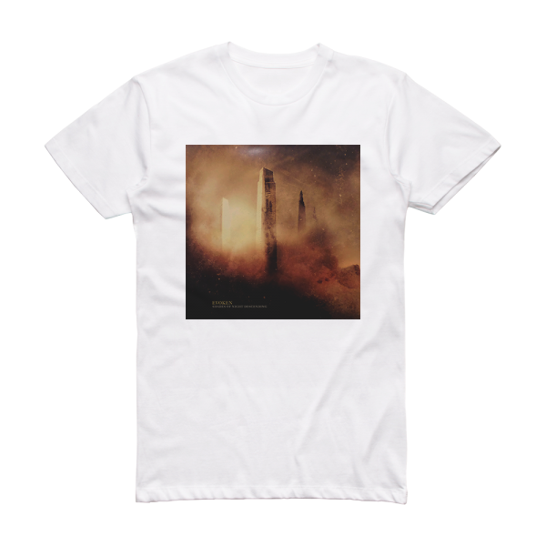 Evoken Shades Of Night Descending 2 Album Cover T-Shirt White