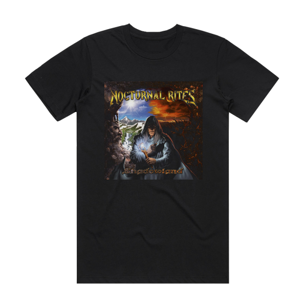 Nocturnal Rites Shadowland Album Cover T-Shirt Black