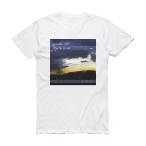 Klaus Schulze Shadowlands Album Cover T-Shirt White