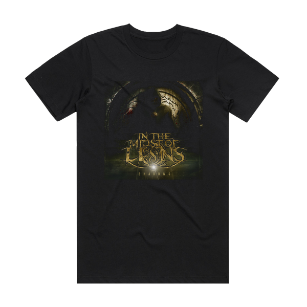 In the Midst of Lions Shadows Album Cover T-Shirt Black