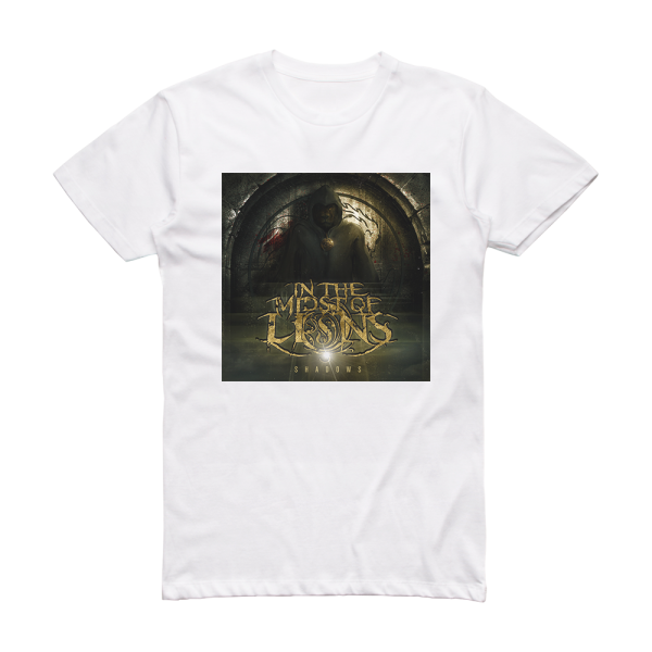 In the Midst of Lions Shadows Album Cover T-Shirt White