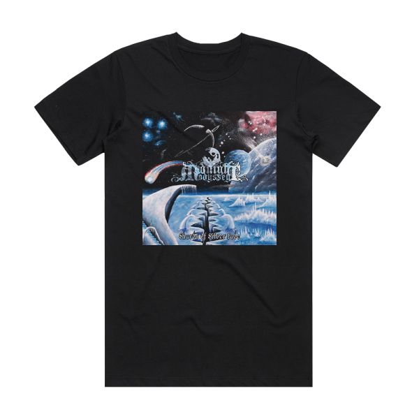 Midnight Odyssey Shards Of Silver Fade Album Cover T-Shirt Black