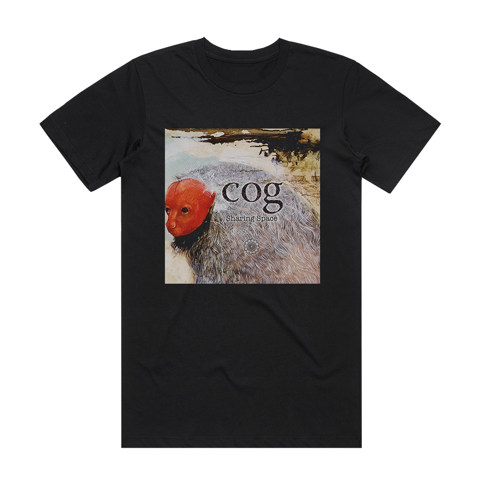 Cog Sharing Space Album Cover T-Shirt Black