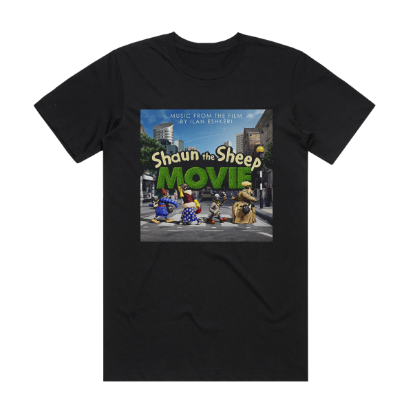 Ilan Eshkeri Shaun The Sheep Movie Album Cover T-Shirt Black