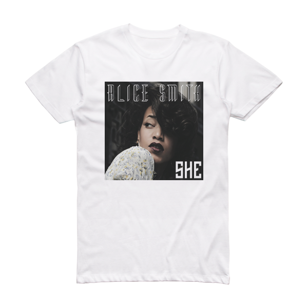 Alice Smith She Album Cover T-Shirt White