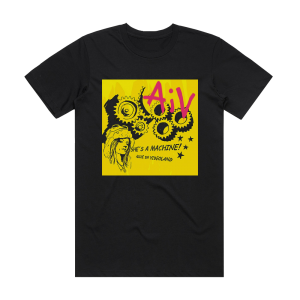 Alice in Videoland Shes A Machine Album Cover T-Shirt Black