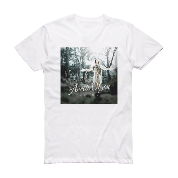 Anette Olzon Shine Album Cover T-Shirt White