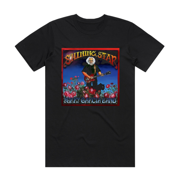 Jerry Garcia Band Shining Star Album Cover T-Shirt Black