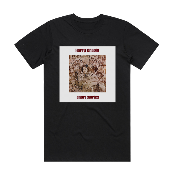 Harry Chapin Short Stories Album Cover T-Shirt Black