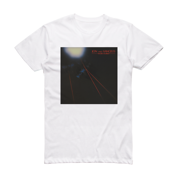 Jon and Vangelis Short Stories Album Cover T-Shirt White