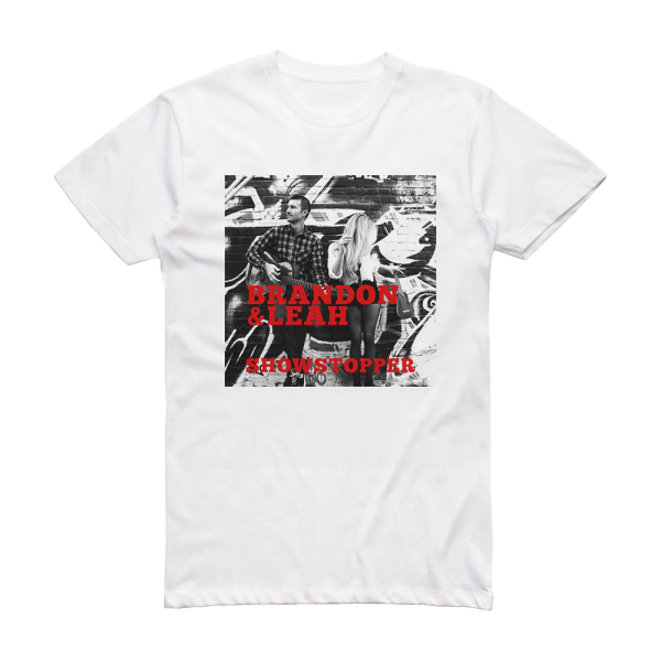 Brandon and Leah Showstopper Album Cover T-Shirt White