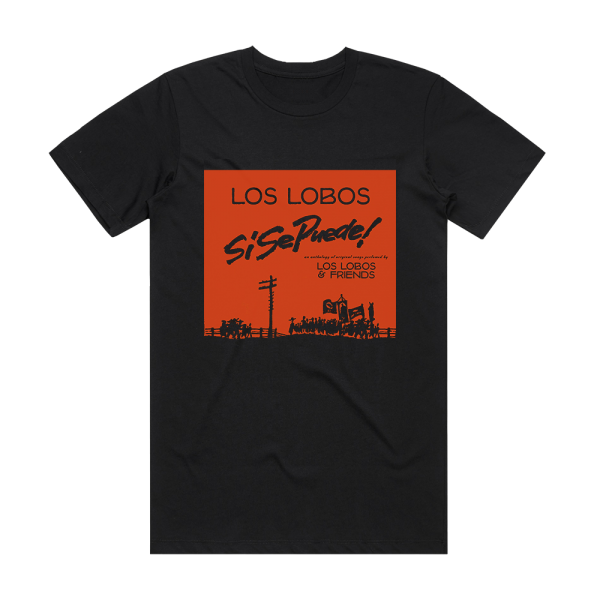 Los Lobos Si Se Puede Album Cover T-Shirt Black