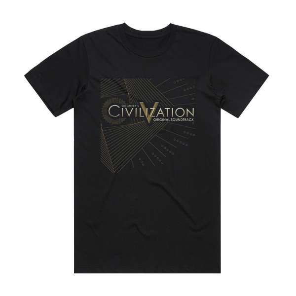 Michael Curran Sid Meiers Civilization V Album Cover T-Shirt Black