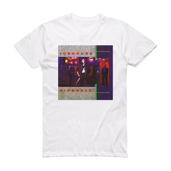 Icehouse Sidewalk Album Cover T-Shirt White