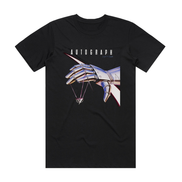 Autograph Sign In Please Album Cover T-Shirt Black