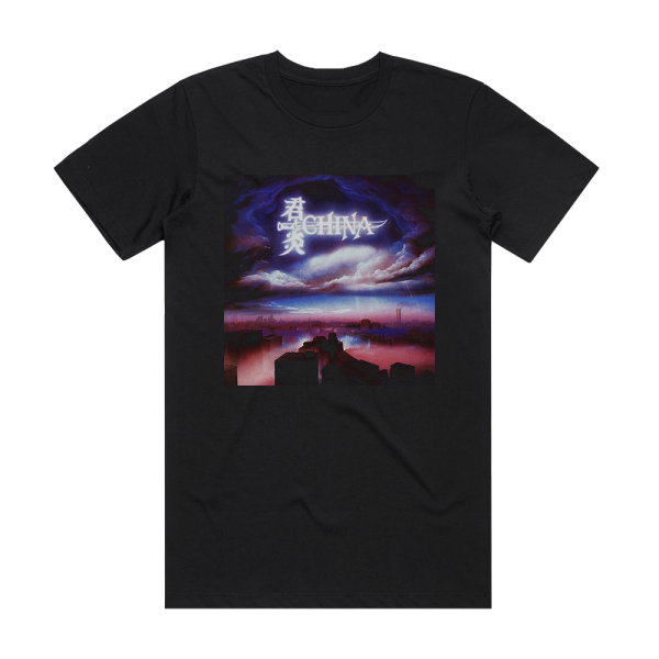 China Sign In The Sky Album Cover T-Shirt Black
