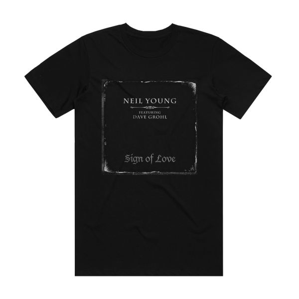 Dave Grohl Sign Of Love Album Cover T-Shirt Black