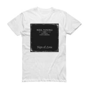 Dave Grohl Sign Of Love Album Cover T-Shirt White