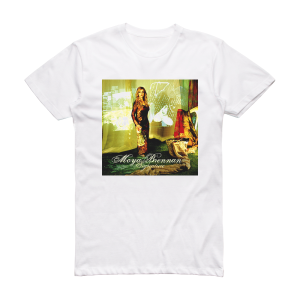 Moya Brennan Signature Album Cover T-Shirt White