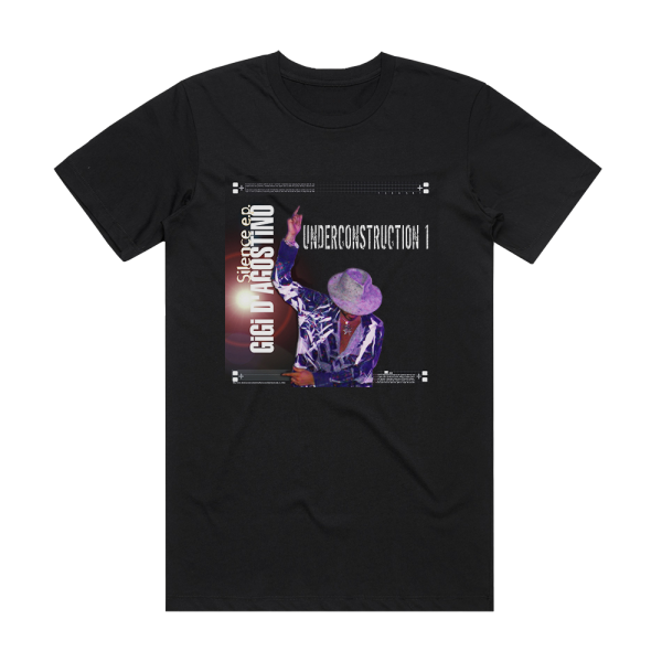 Gigi D’Agostino Silence Ep Album Cover T-Shirt Black