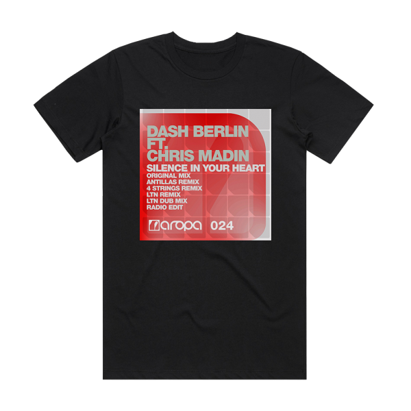 Dash Berlin Silence In Your Heart Album Cover T-Shirt Black