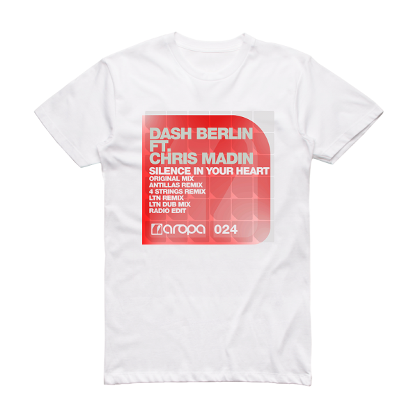 Dash Berlin Silence In Your Heart Album Cover T-Shirt White